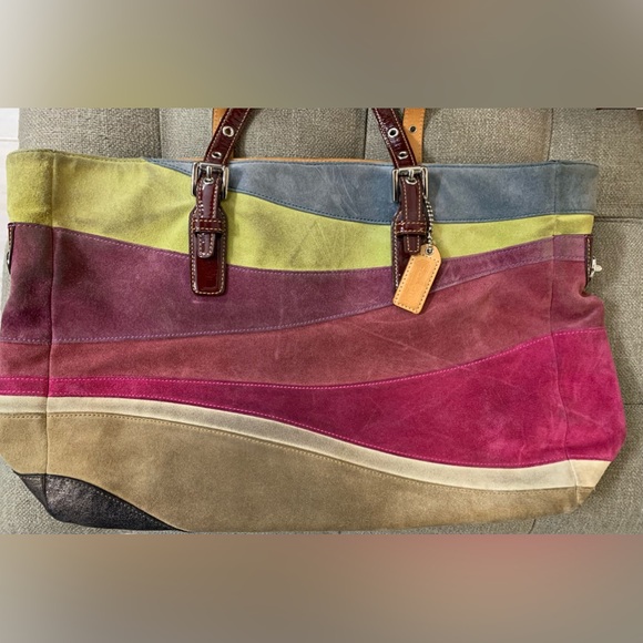 Authentic Multi-color Coach shoulder bag - Picture 1 of 9